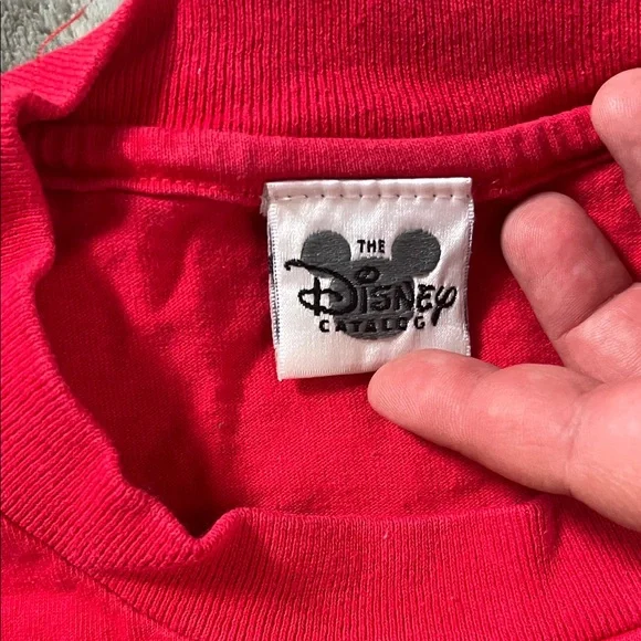 Disney Red Kids T-Shirt with Four Mickey Mouse Faces - Picture 4 of 4